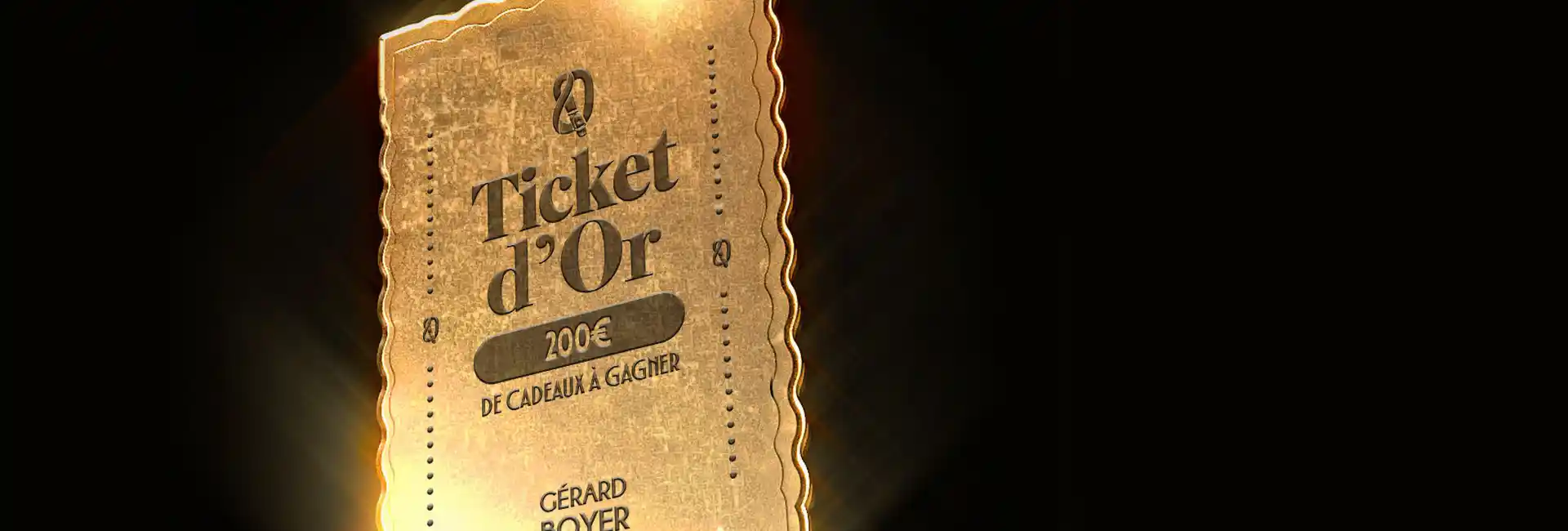 Ticket d'or Gérard Boyer