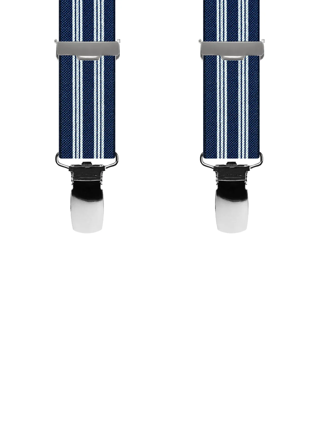 Vue avant - Bretelles homme 4 pinces dos métal Fantaisie Marine 120 cm