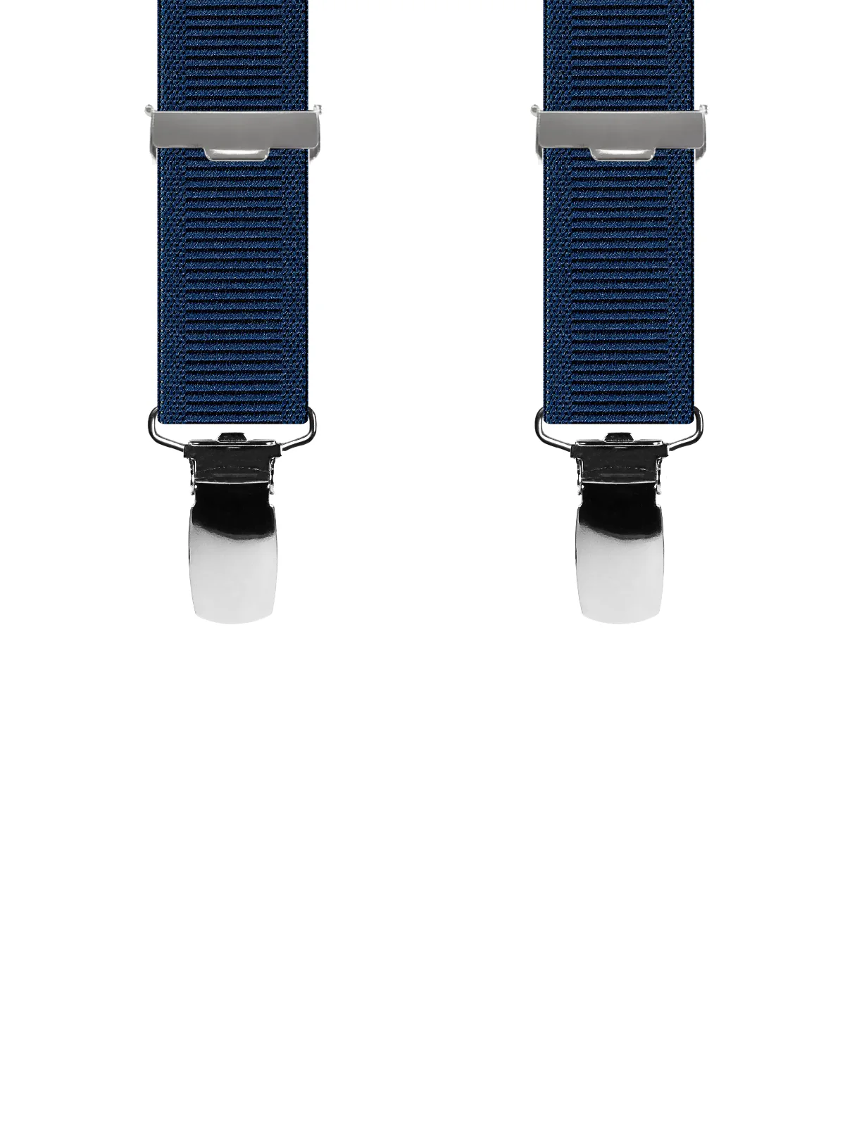 Vue avant - Bretelles femme biclip Uni échelle Bleu Marine 100 cm