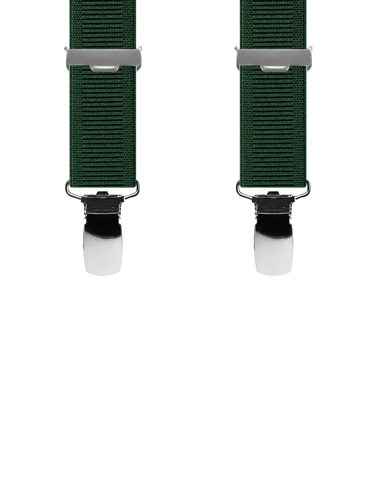 Vue avant - Bretelles femme biclip Uni échelle Vert Bouteille 100 cm